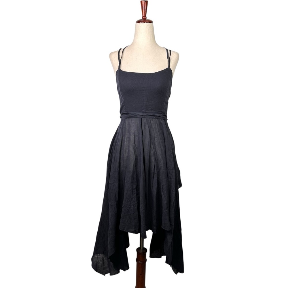 Dolls Kill Darker Wavs Signal Handkerchief Dress Black Goth Whimsigoth Dress S